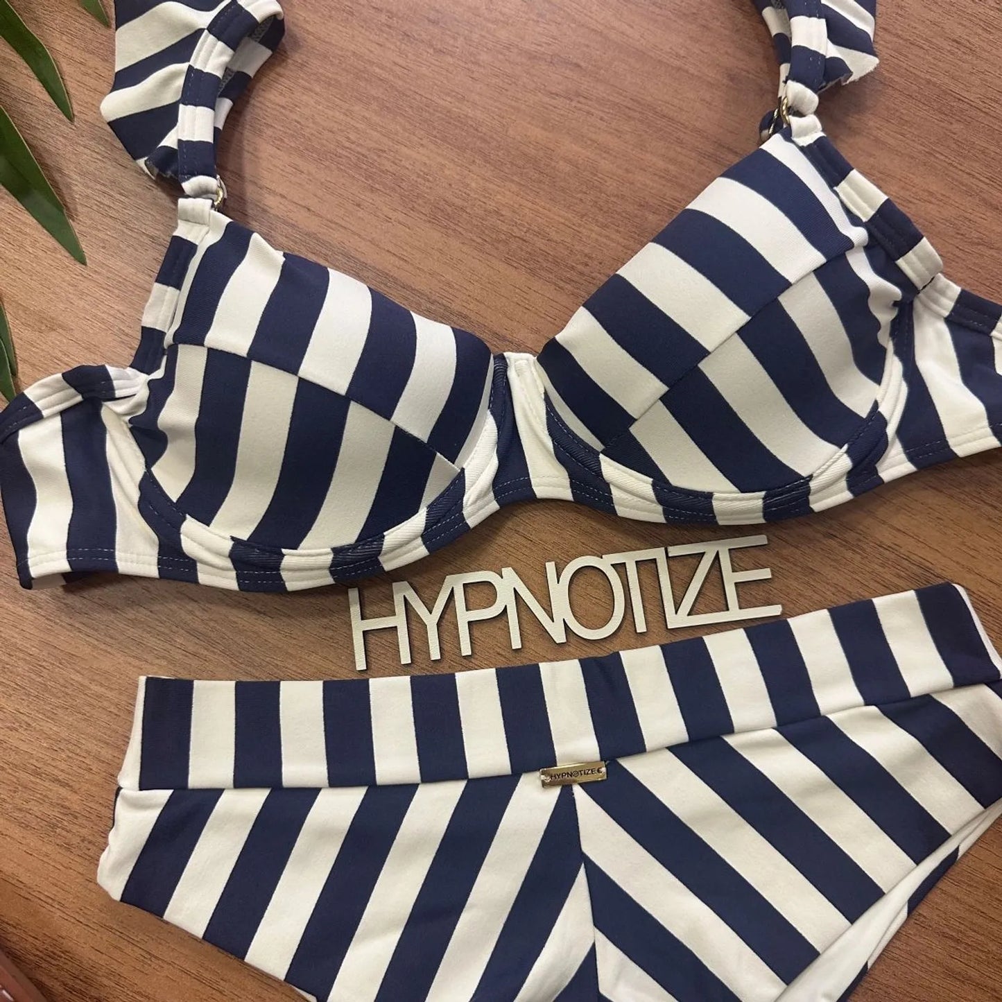 Bikini Grasieli Rayado Marino