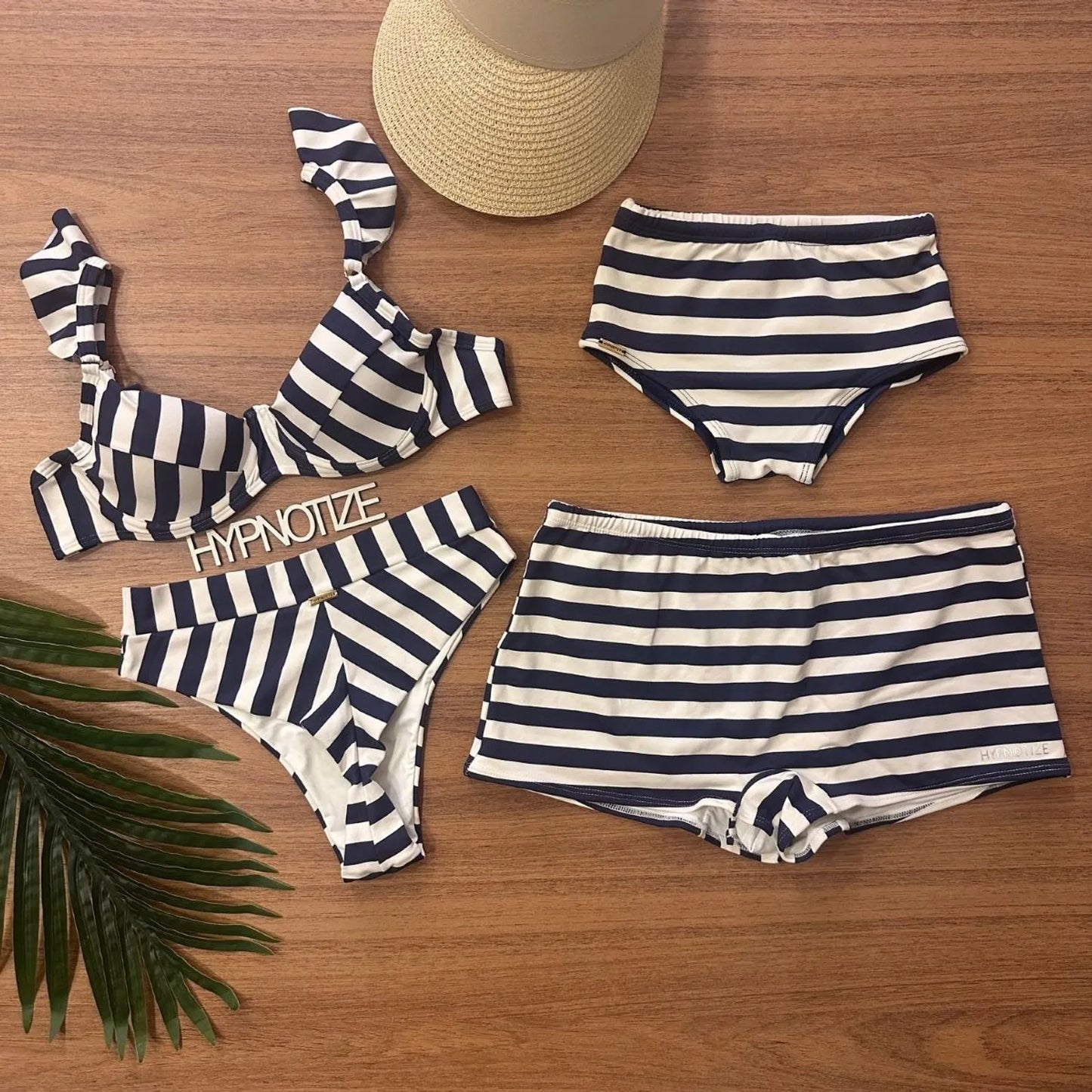 Bikini Grasieli Rayado Marino
