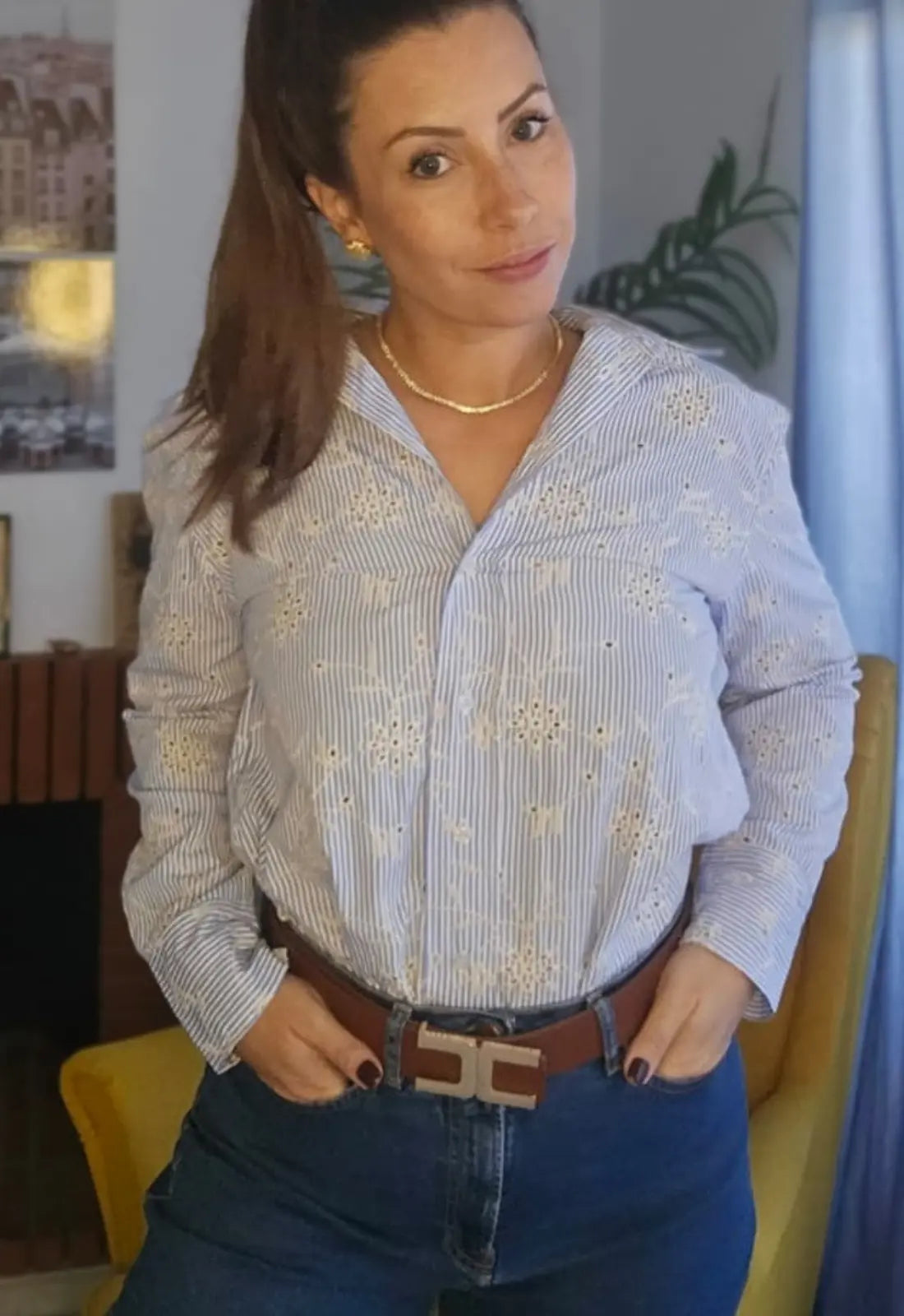 Camisa Tricolina + Broderi