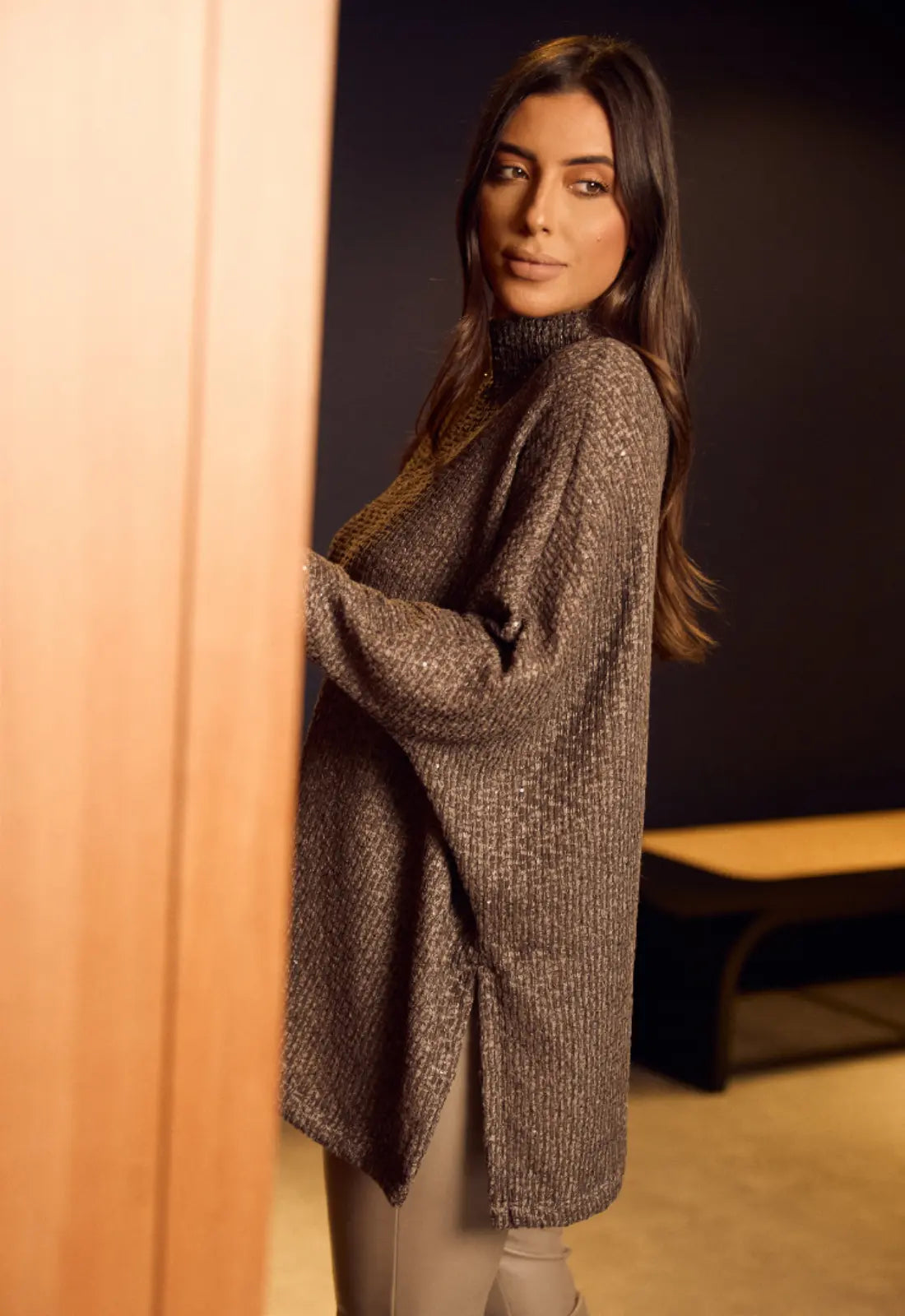 Jersey Fendi Tricot Terciopelo con Microlentejuelas